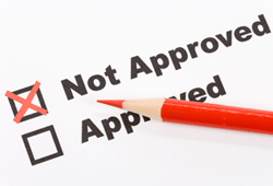 Not approved checked